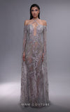 Formal Dresses Long Formal Beaded Evening Dress Grey