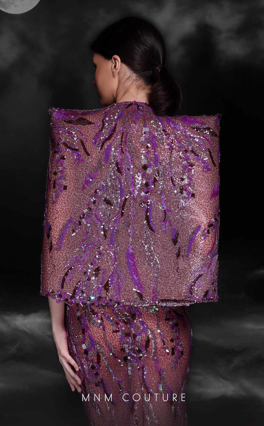 Formal Dresses Long Mermaid Beaded Sequin Evening Formal Dress Purple