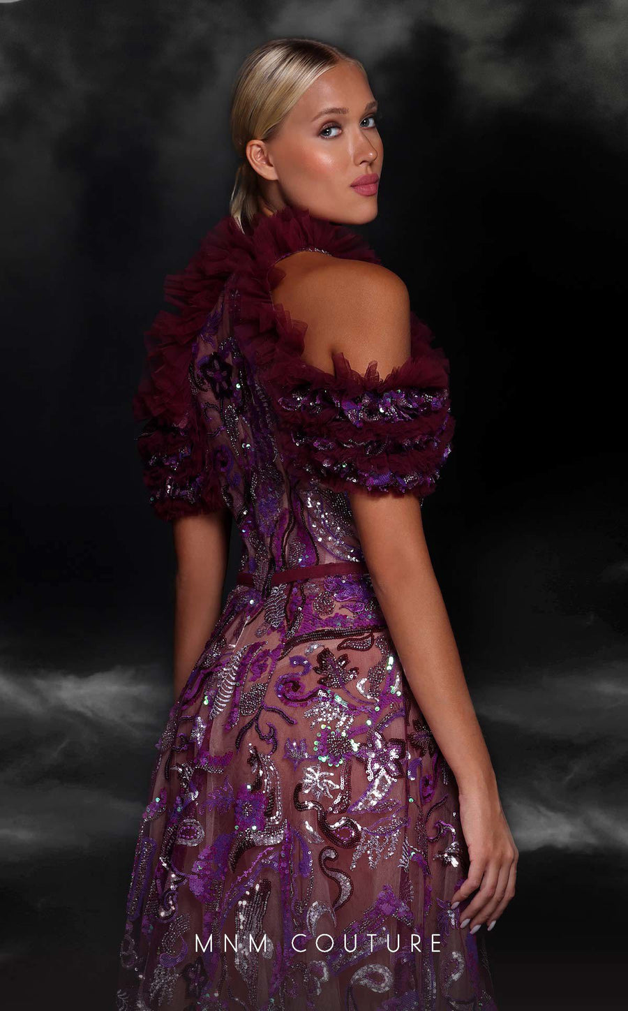 Formal Dresses Long Evening Sequin Beaded A Line Formal Dress Purple