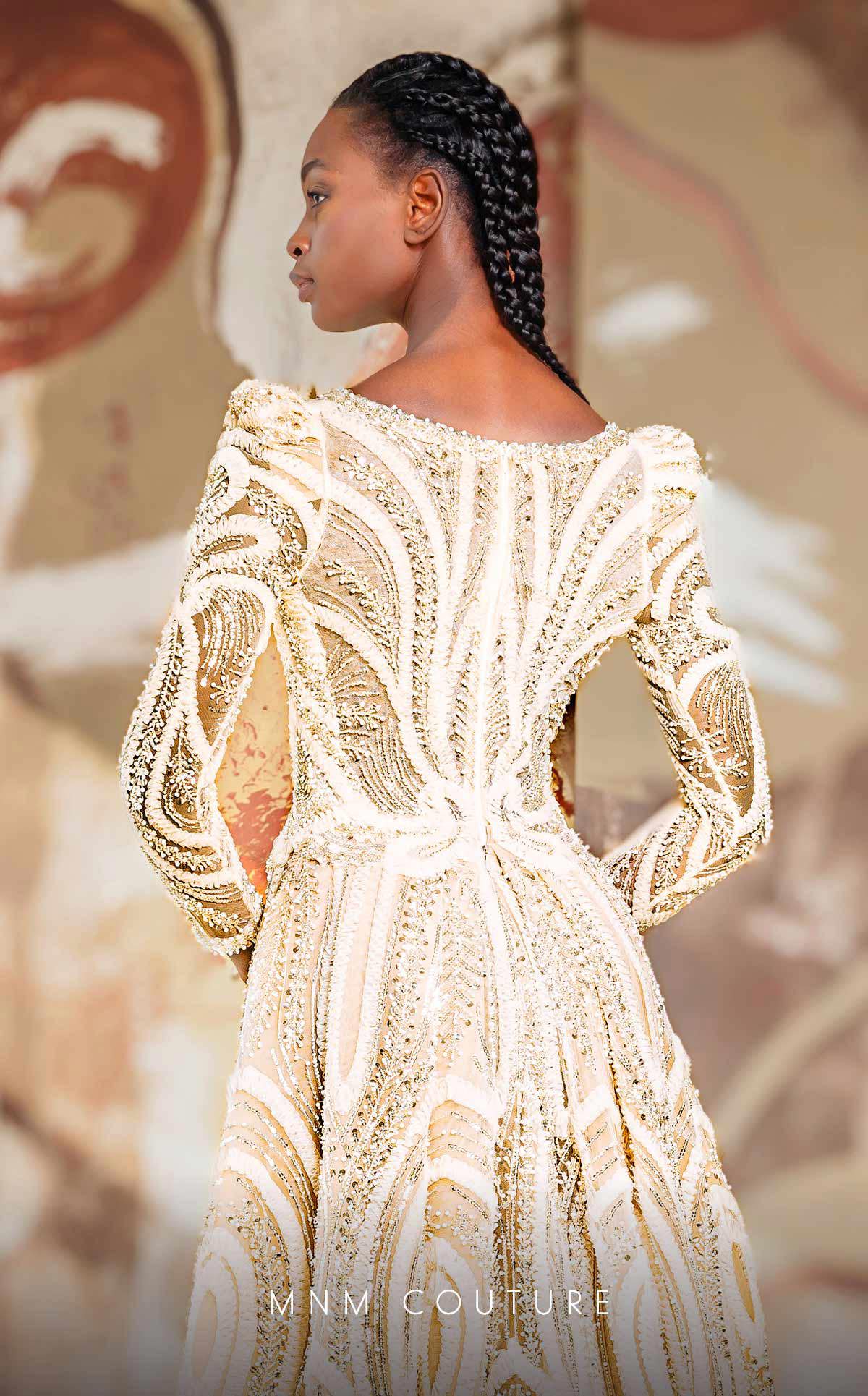 Formal Dresses Long Puff Sleeve A Line Formal Beaded Overskirt Evening Dress Champagne