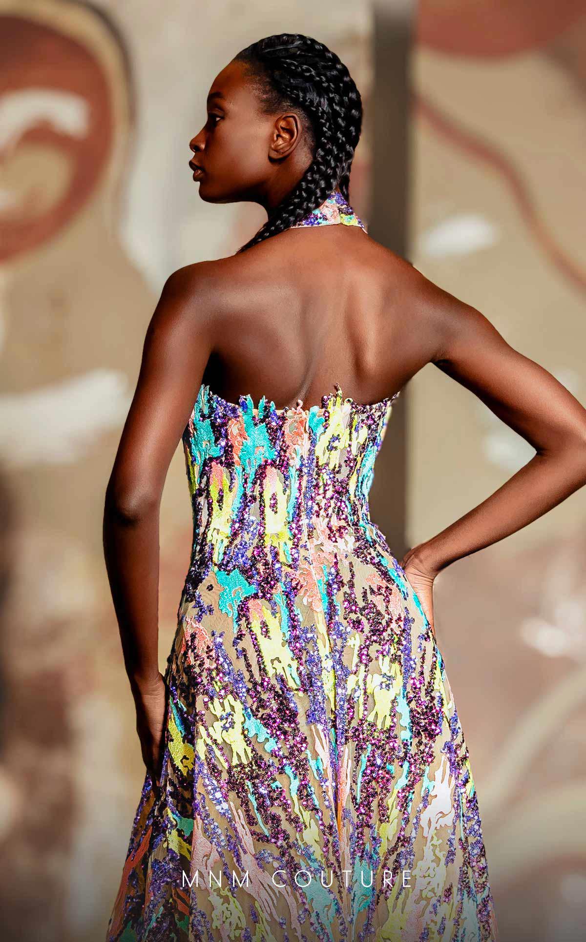 Formal Dresses Long Formal Beaded Lace Applique Sequin Prom Dress Multicolor