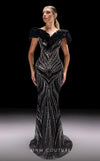 Formal Dresses Mermaid Fit Long Formal Beaded Prom Evening Dress Black