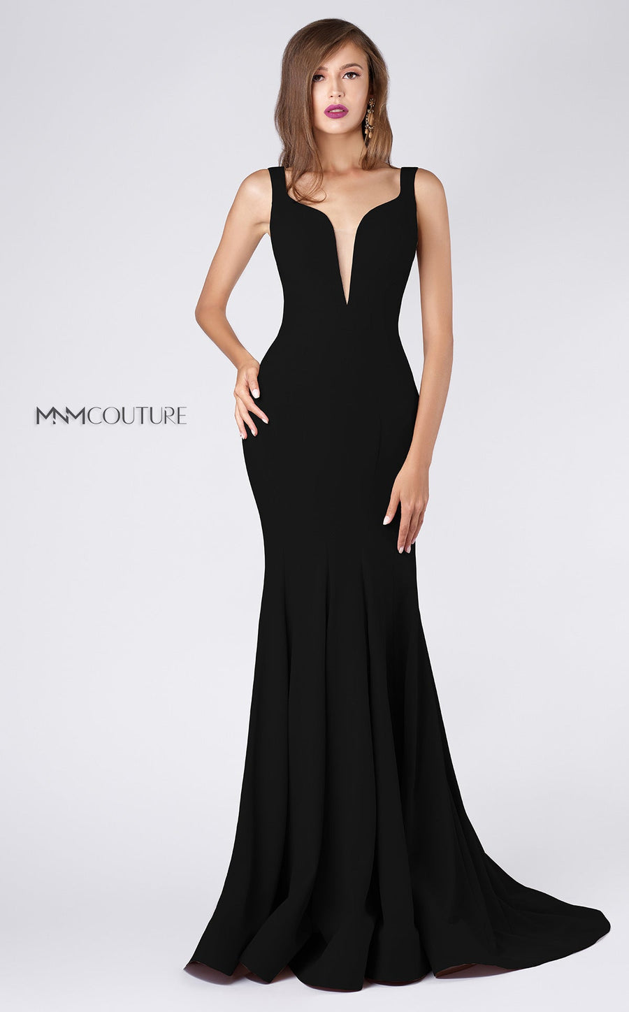 Formal Dresses Fitted Long Formal Mermaid Evening Dress Black