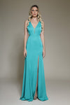 Prom Dresses Long Formal Slit Prom Evening Dress Teal