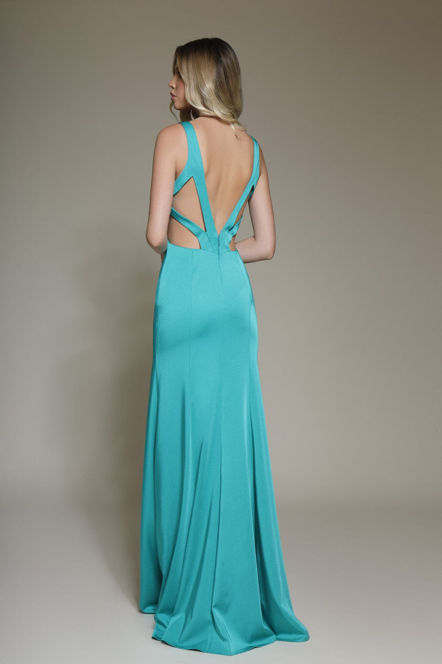 Prom Dresses Long Formal Slit Prom Evening Dress Teal