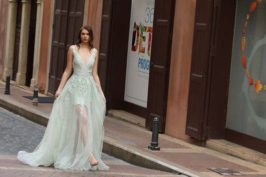 Prom Dresses Long Prom Formal A Line Dress Green