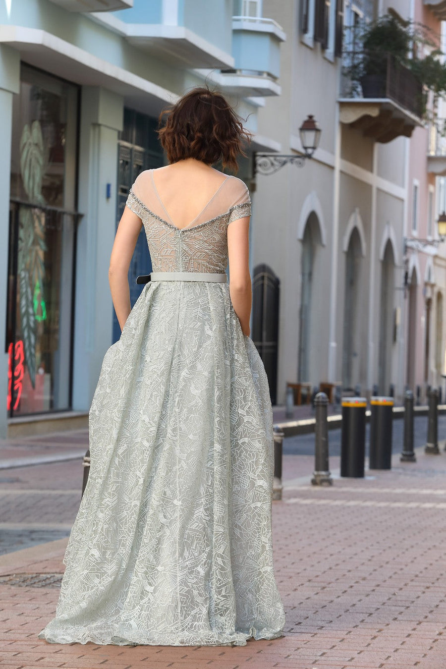 Formal Dresses Long Formal A Line Evening  Prom Dress Light Green