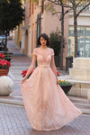 Formal Dresses Long Formal A Line Evening Dress Salmon