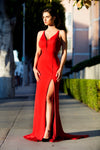 Prom Dresses Long Formal Fitted Prom Dress Red