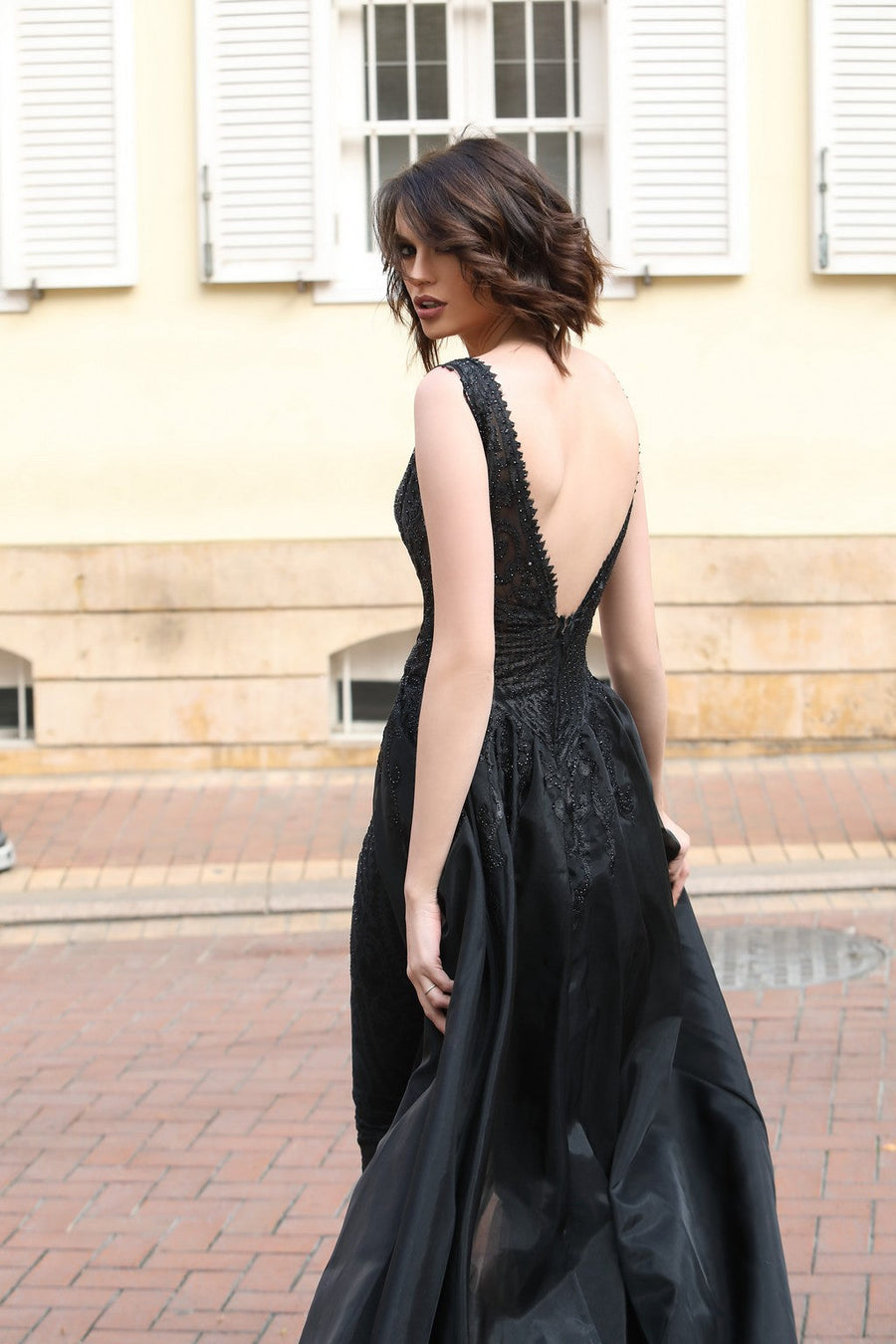 Jumpsuit Long Fitted Formal Jumpsuit Black