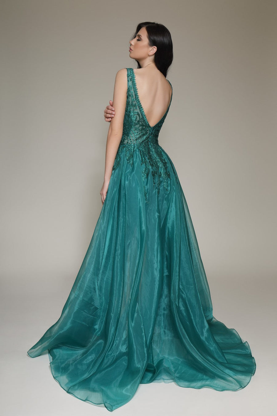 Jumpsuit Long Fitted Formal Jumpsuit Hunter Green