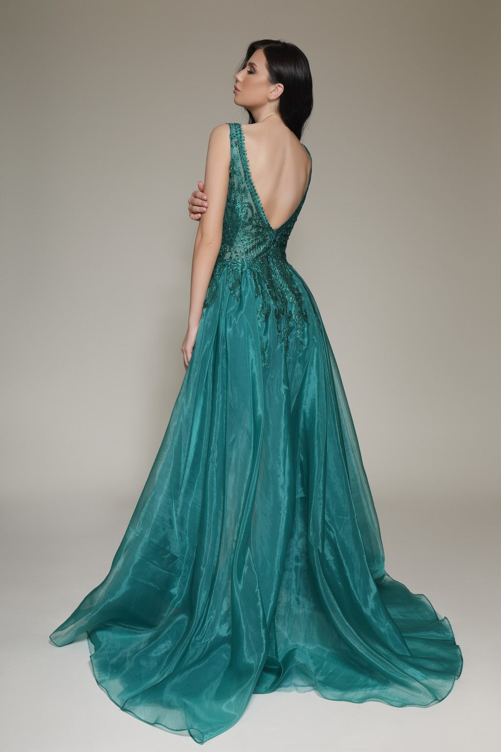 Jumpsuit Long Fitted Formal Jumpsuit Hunter Green