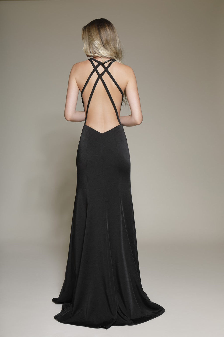 Prom Dresses Long Prom High Slit Formal Evening Dress Black