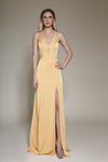 Prom Dresses Long Prom High Slit Formal Evening Dress Canary
