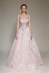 Formal Dresses A Line Long Formal Evening Dress Blush