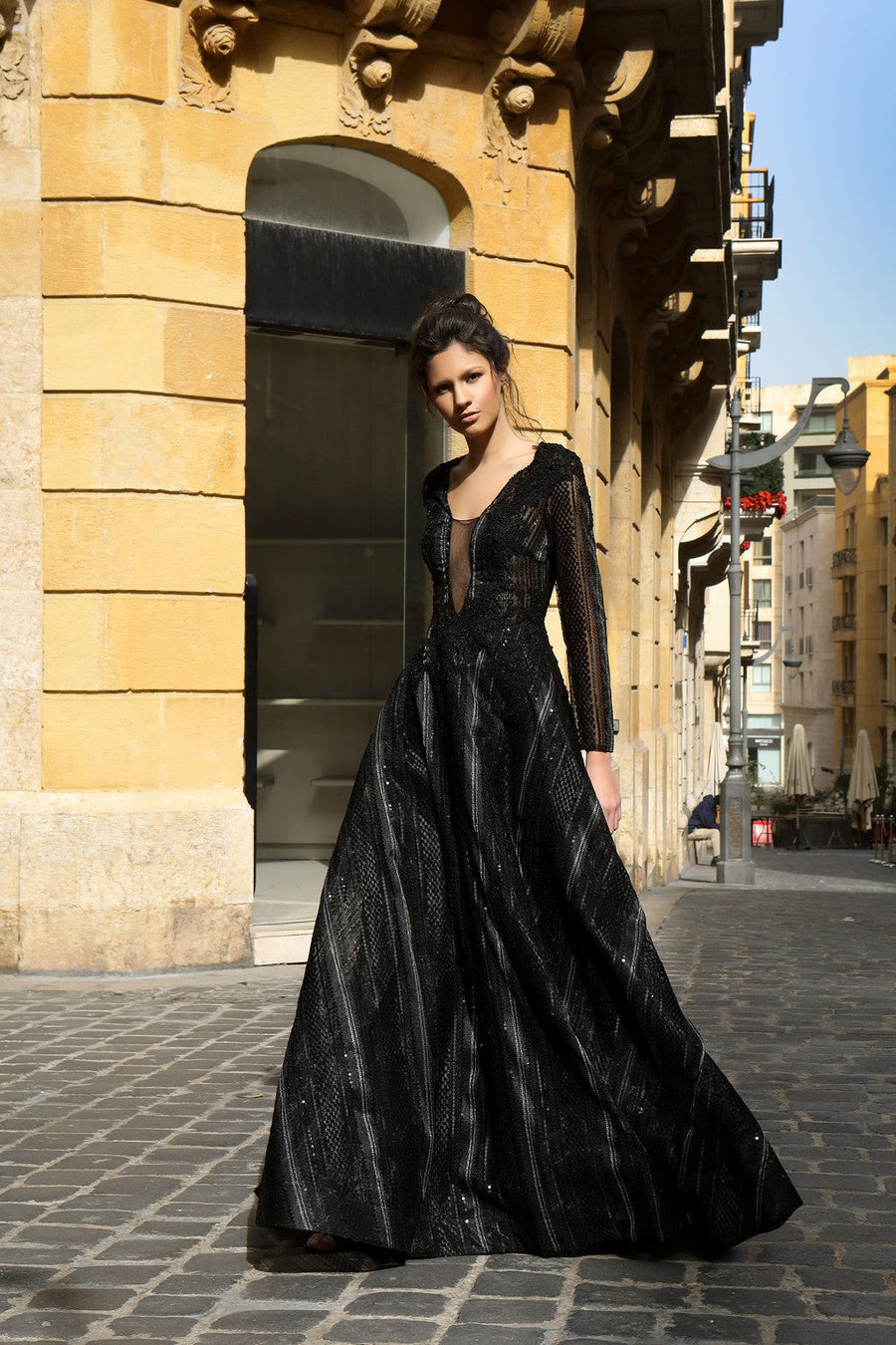 Formal Dresses Long Formal Evening A Line Dress Black