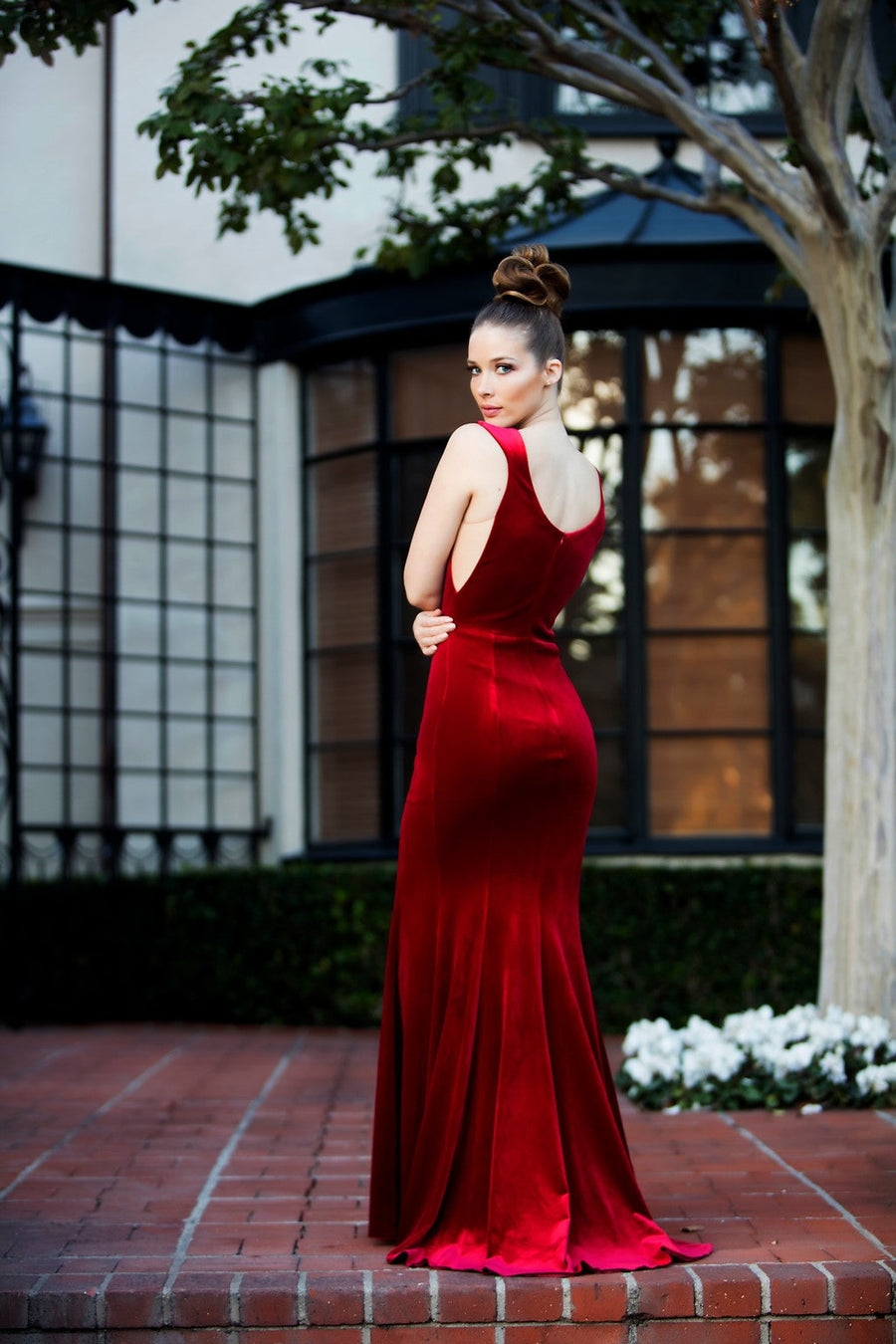 Prom Dresses Long Prom Formal Chic Dress Bordeaux