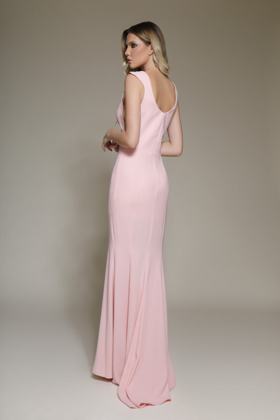 Prom Dresses Formal Slit Long Prom Evening Dress Pink