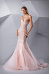 Prom Dresses Long Prom Formal Mermaid Dress Dusty Pink