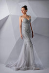 Prom Dresses Long Prom Formal Mermaid Dress Grey