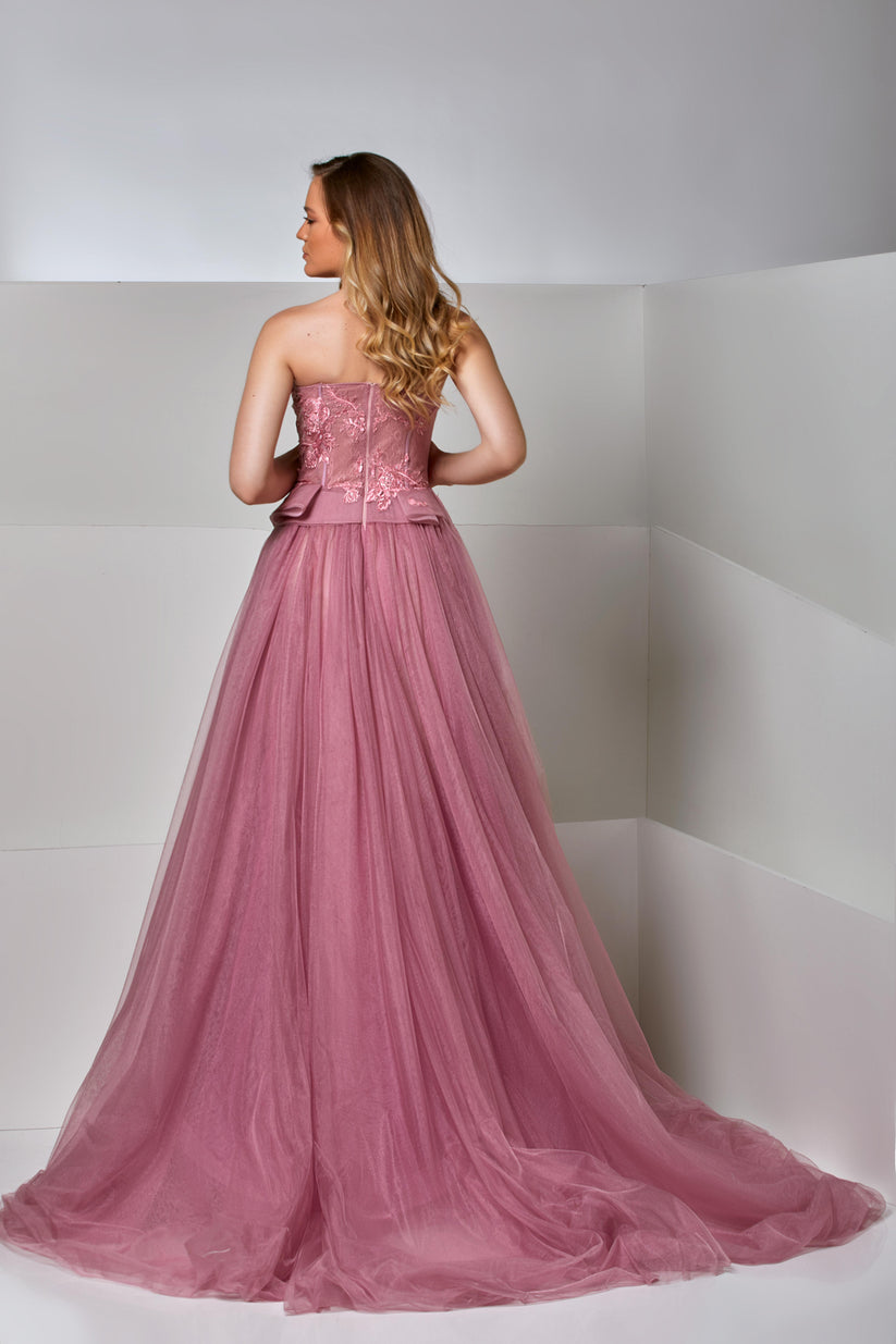 Formal Dresses Long A Line Formal Dress Mellow Mauve