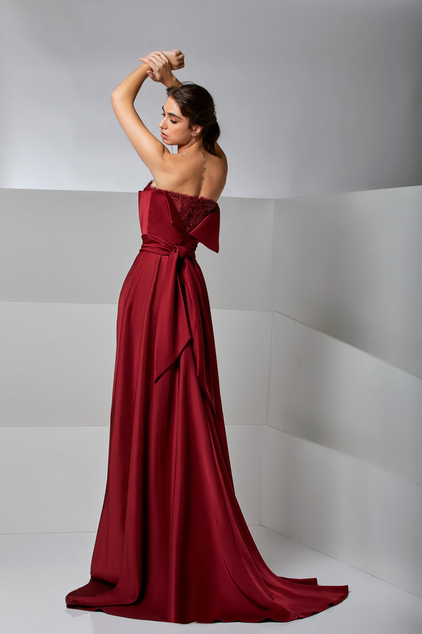 Prom Dresses Long Formal Overskirt Prom Mermaid Dress Rio Red