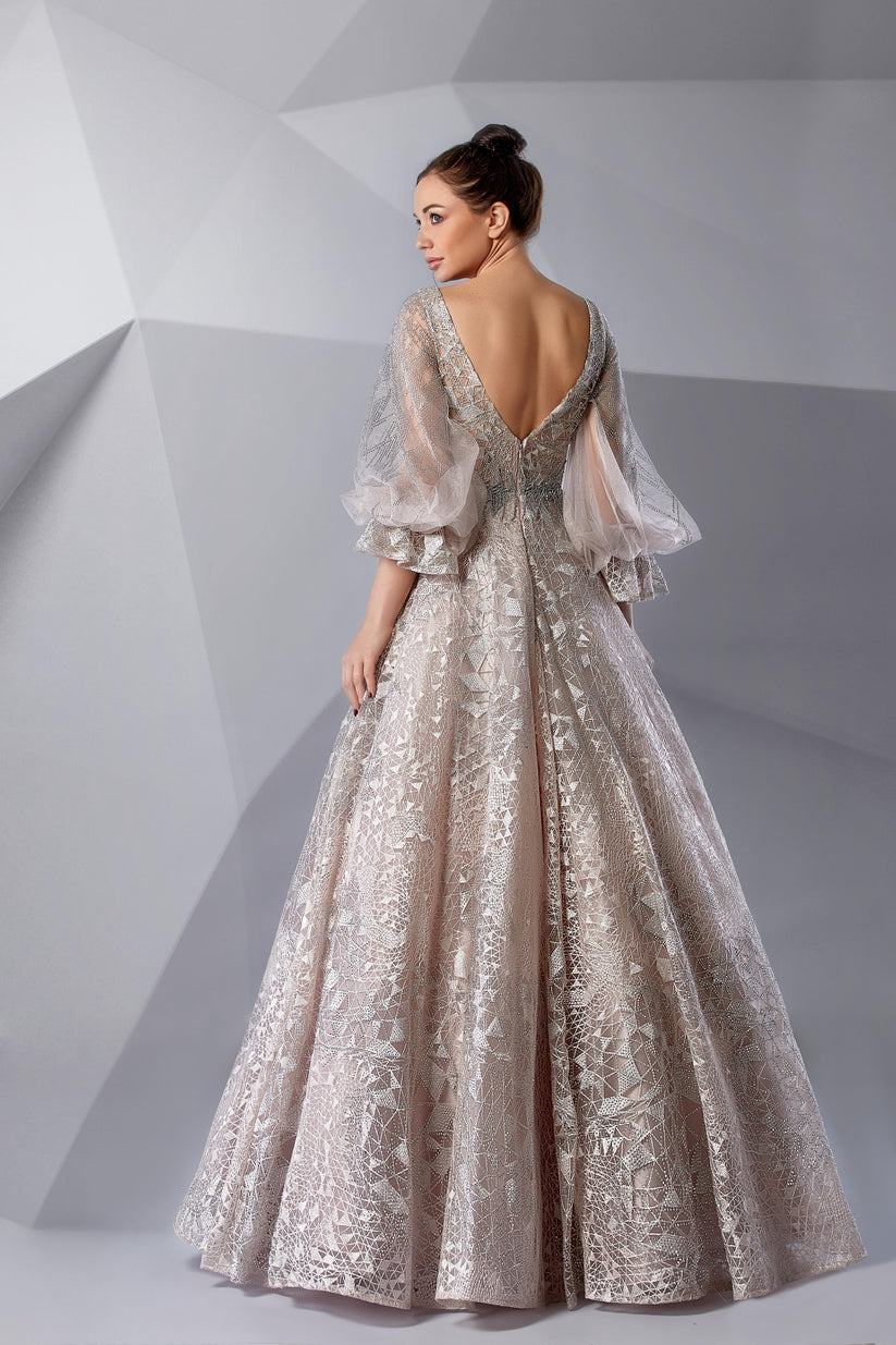 Formal Dresses Long A Line Formal Evening Dress Mauve Chalk