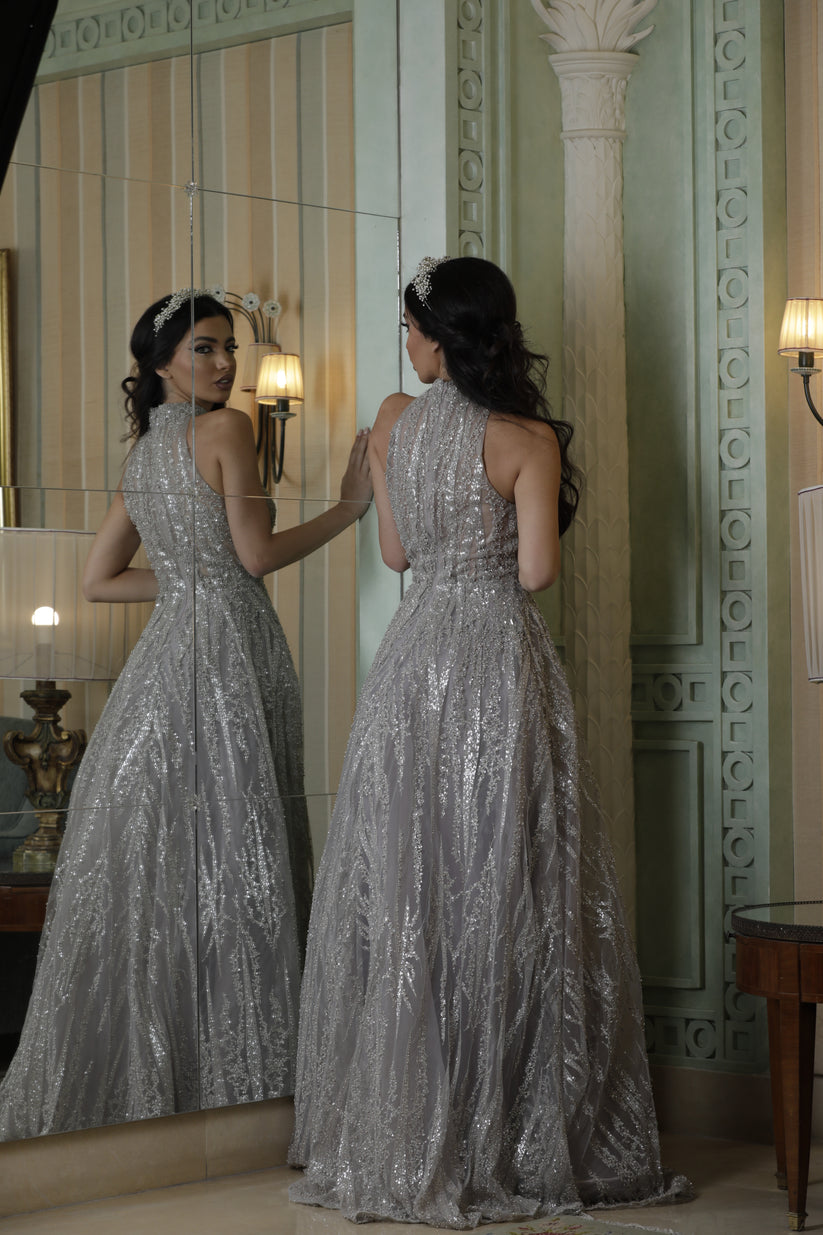 Prom Dresses Long Prom A Line Formal Gliiter Evening Dress Violet Ice