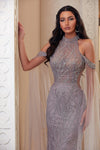 Prom Dresses  Fitted Mermaid Long Formal Prom Dress Lilac Marble