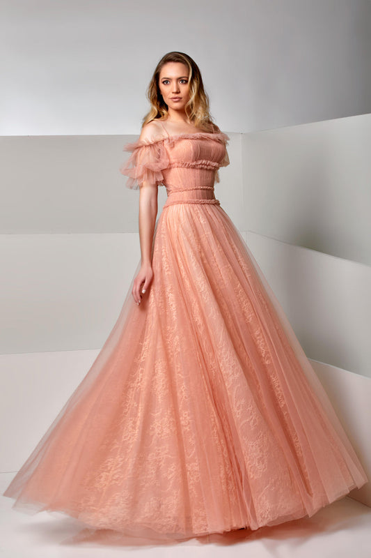 Prom  Dresses Long Prom Formal Evening A Line Dress Coral Pink