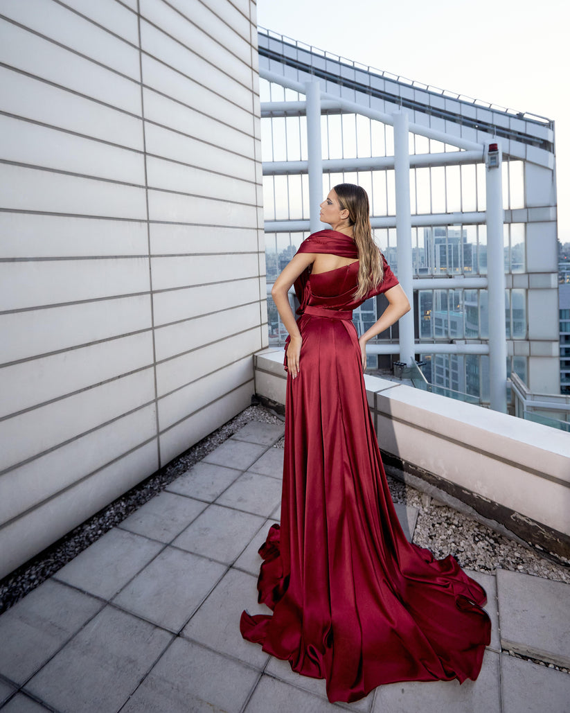 Formal Dresses Long Formal A Line Evening Dress Red