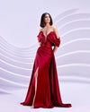 Prom Dresses Long Prom Slit Formal Evening Dress Red