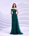 Prom Dresses Long Formal Fitted Mermaid Prom Dress Hunter Green