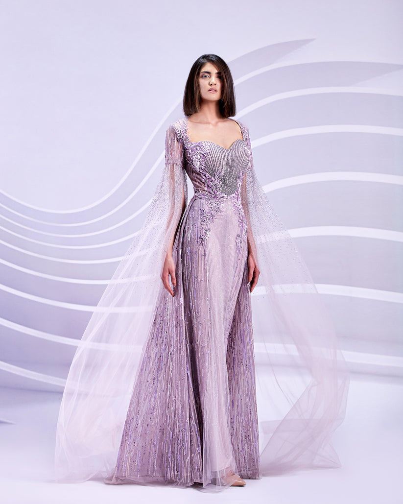 Formal Dresses Long Evening Formal Dress Lilac Marble