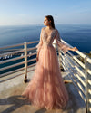 Formal Dresses Long Layered Formal Dress Misty Rose