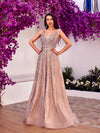 Prom Dresses Long Formal Beaded A Line Prom Dress Pink
