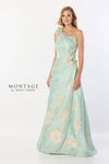 Formal Dresses Long Floral A Line Formal Dress Aqua Gold