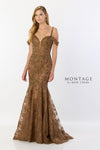 Formal Dresses Long Lace Sequin Mermaid Evening Formal Dress  Cinnamon