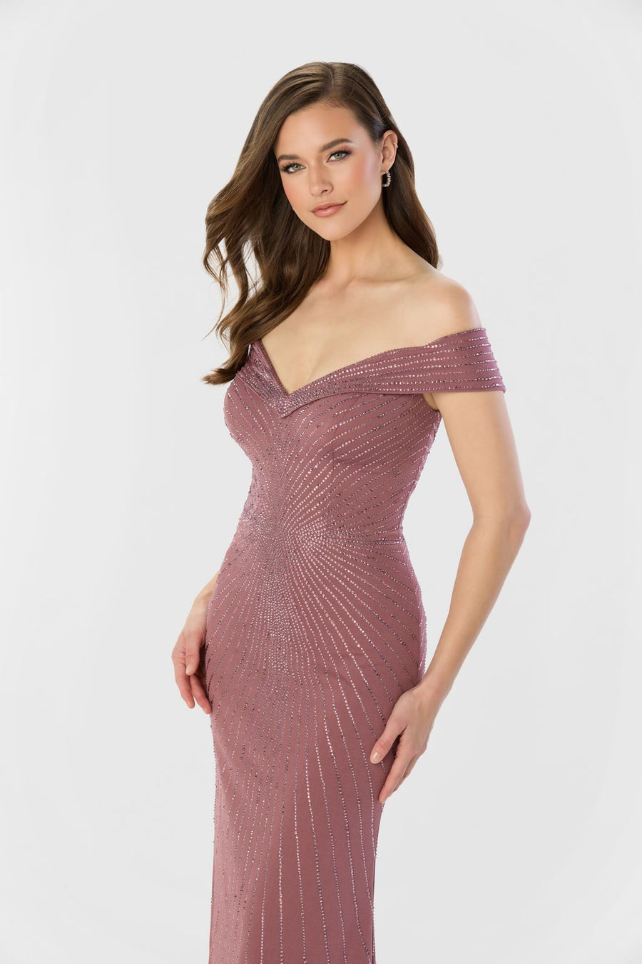 Formal Dresses Long A Line Gown Evening Formal Dress Mauve