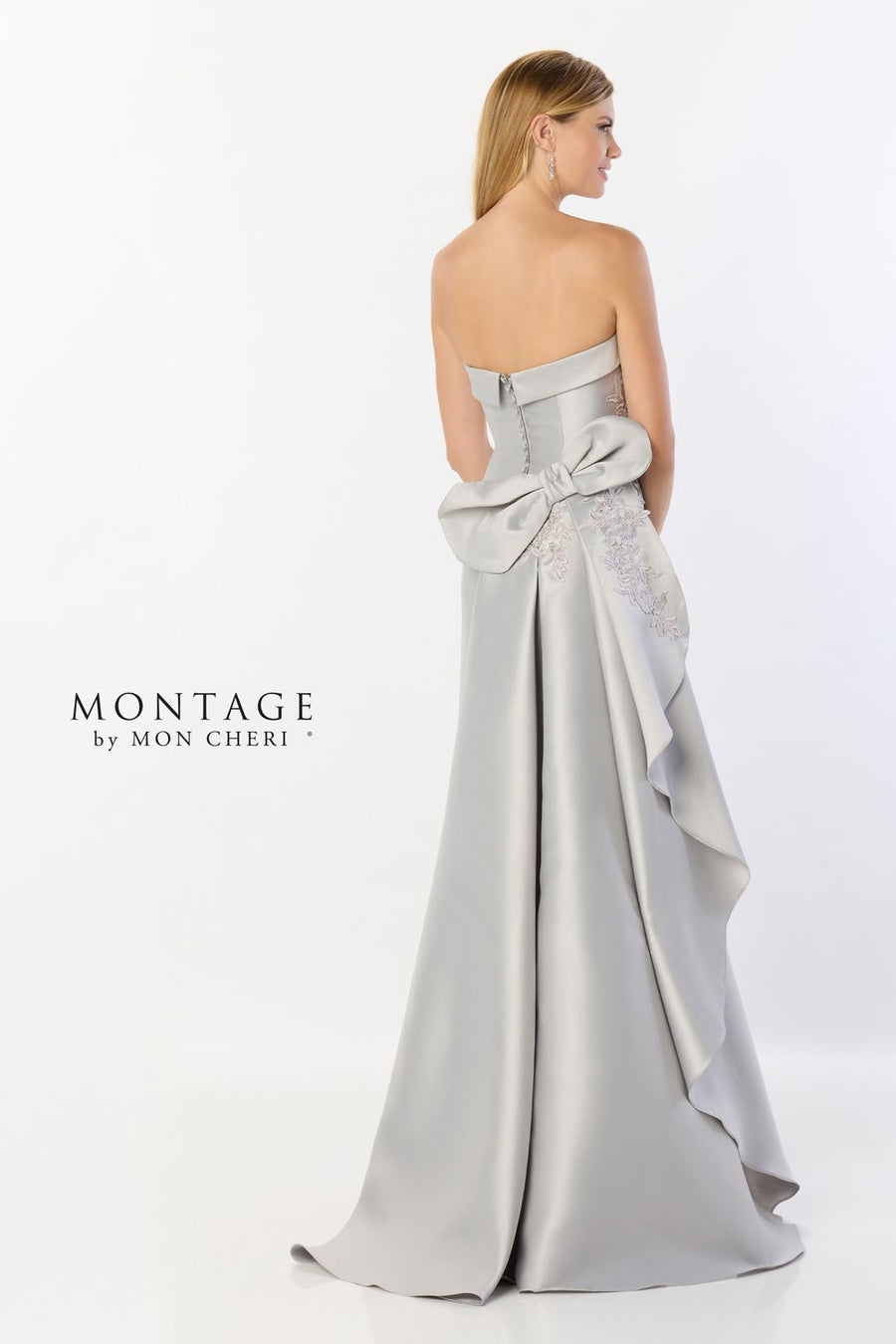 Formal Dresses Long Lace High Slit Formal Evening Dress Silver