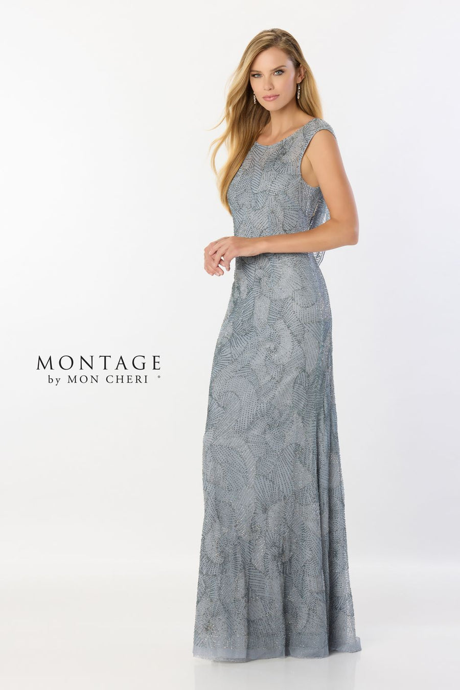 Formal Dresses Beaded Long Formal Evening Dress Wedgewood