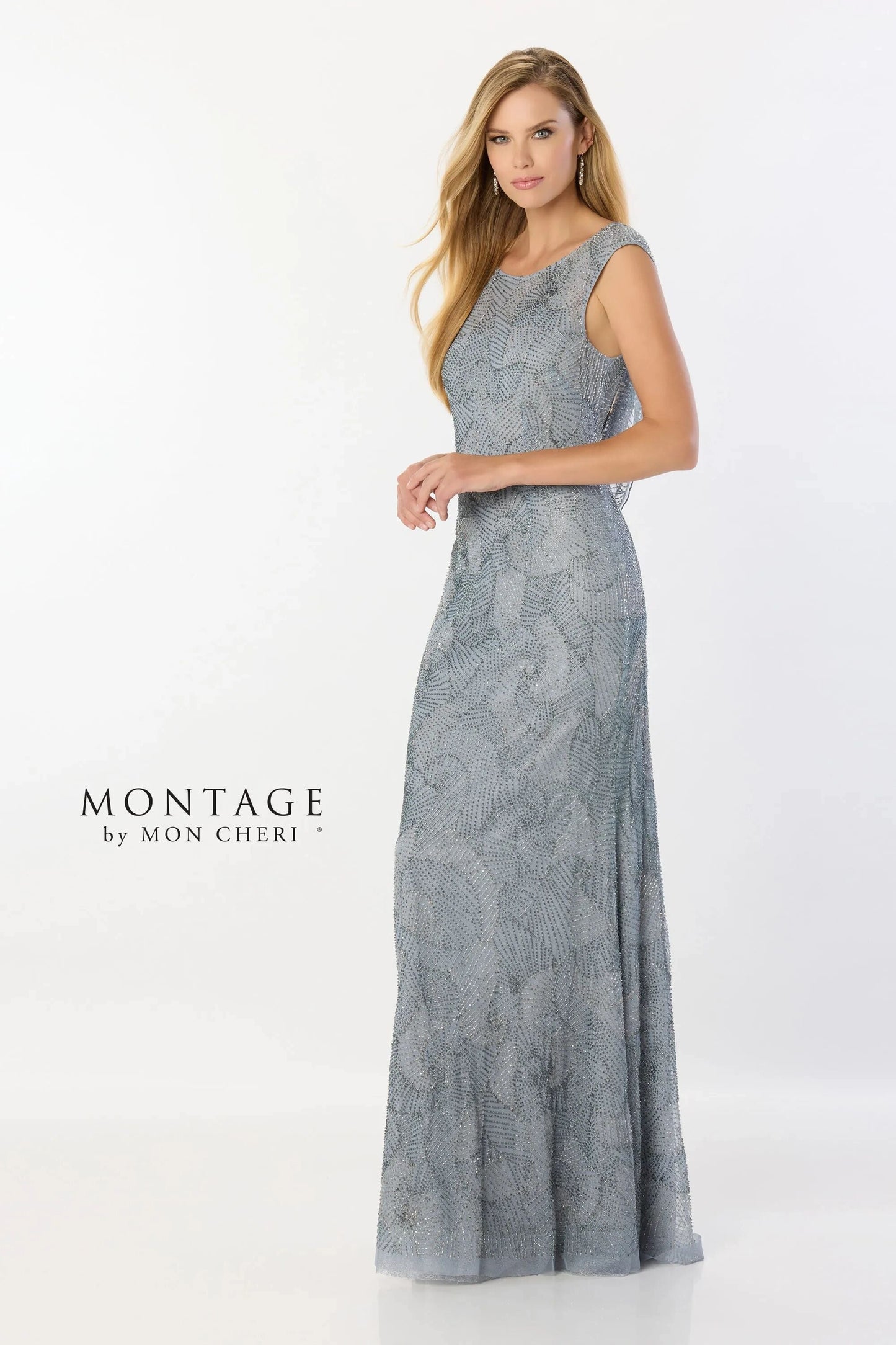 Formal Dresses Beaded Long Formal Evening Dress Wedgewood