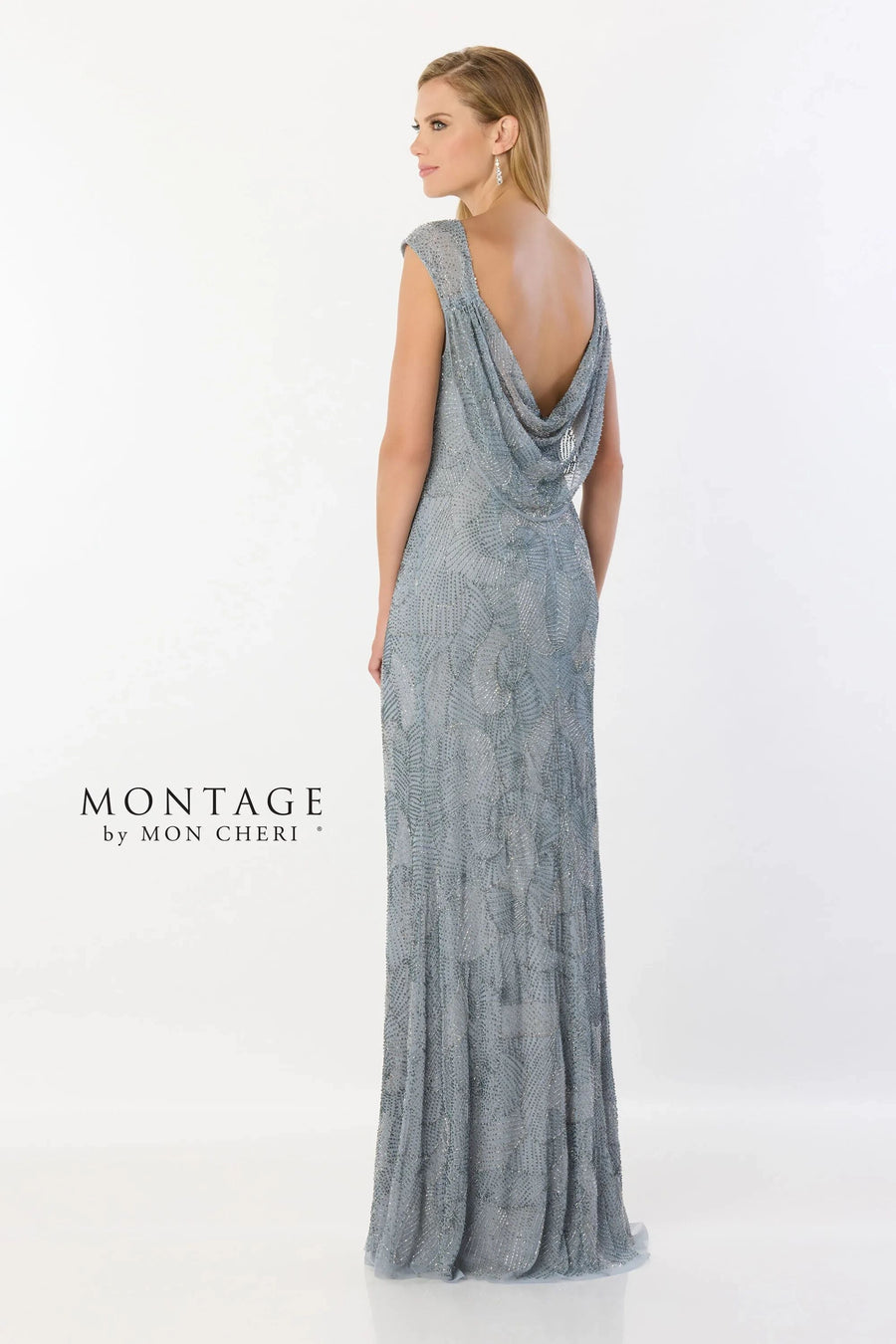 Formal Dresses Beaded Long Formal Evening Dress Wedgewood