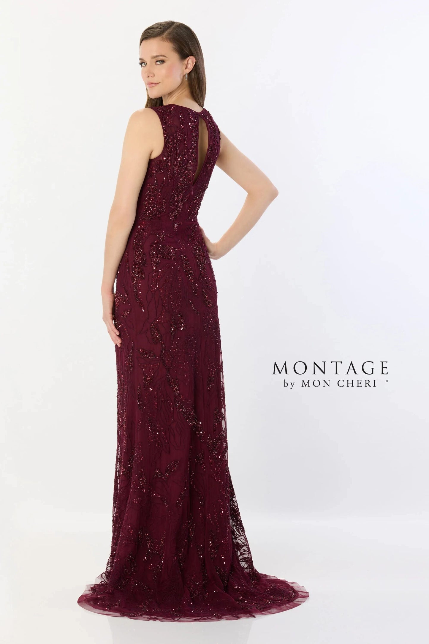 Formal Dresses Formal Long Sequin Evening Dress Bordeaux