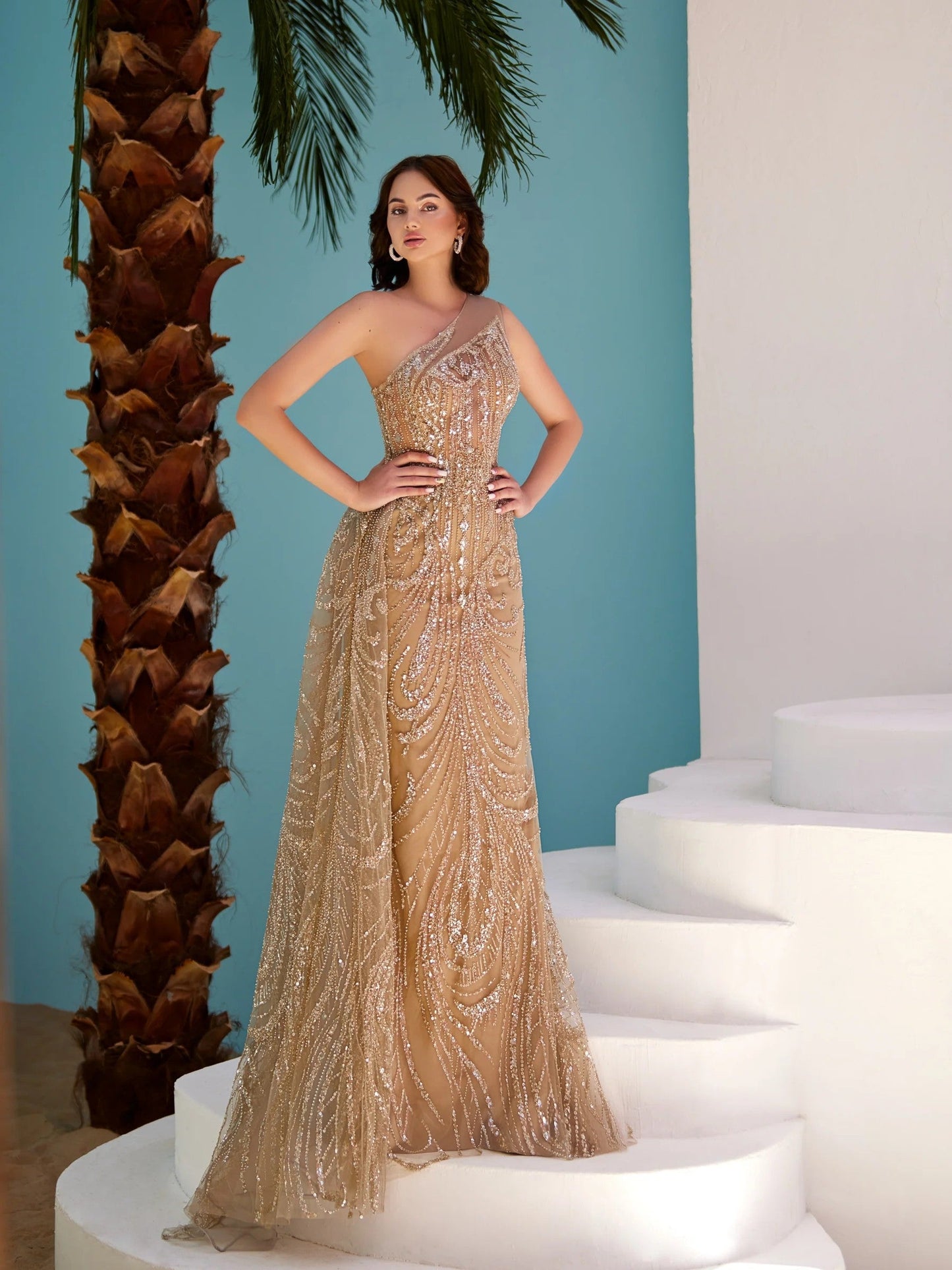 Prom Dresses Prom Long Formal Sequin Dress Gold