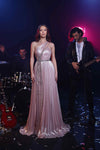 Prom Dresses Long Formal A Line Beaded Evening Prom Dress Pink