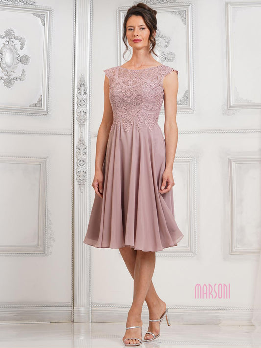Cocktail Dresses Short Cocktail A Line Dress  Mauve