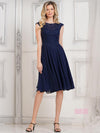 Cocktail Dresses Short Cocktail A Line Dress  Navy