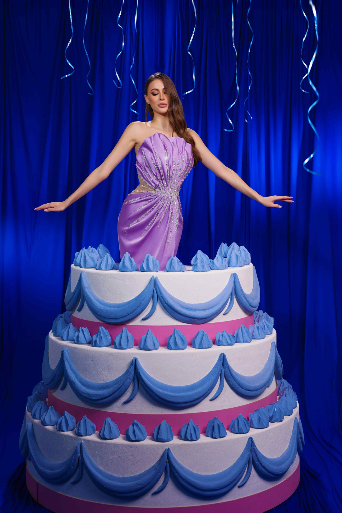 Prom Dresses Beaded Prom Long Formal Fitted Slit Evening Dress Lavender