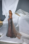 Prom Dresses Formal Prom Long Slit Mermaid Dress Greige